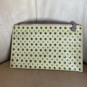 Prada jeweled and stud envelope clutch bijou purse